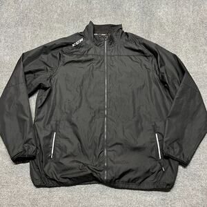 CCM Toyota Sports Center Hockey Jacket Men's XL Black Full Zip